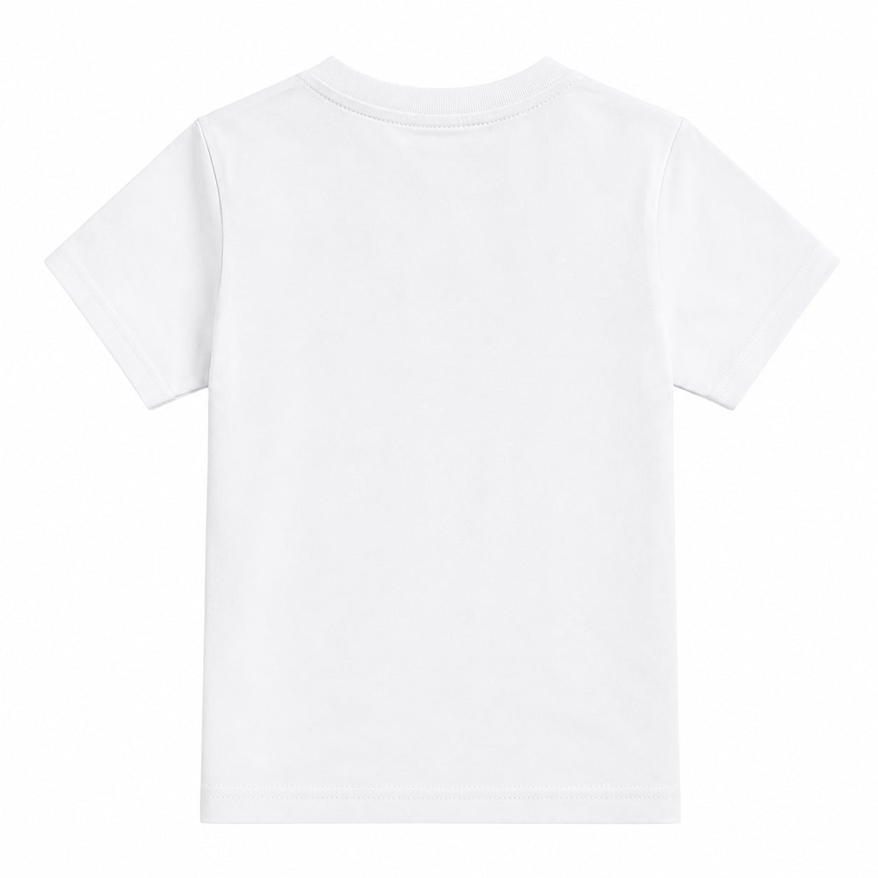 New Balance Stacked Logo Jersey Tee LAKG0246-BWE | Unisex Bambino | Bianco