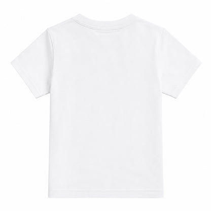 New Balance Stacked Logo Jersey Tee LAKG0246-BWE | Unisex Bambino | Bianco
