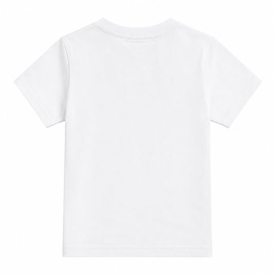 New Balance Stacked Logo Jersey Tee LAKG0246-BWE | Unisex Bambino | Bianco