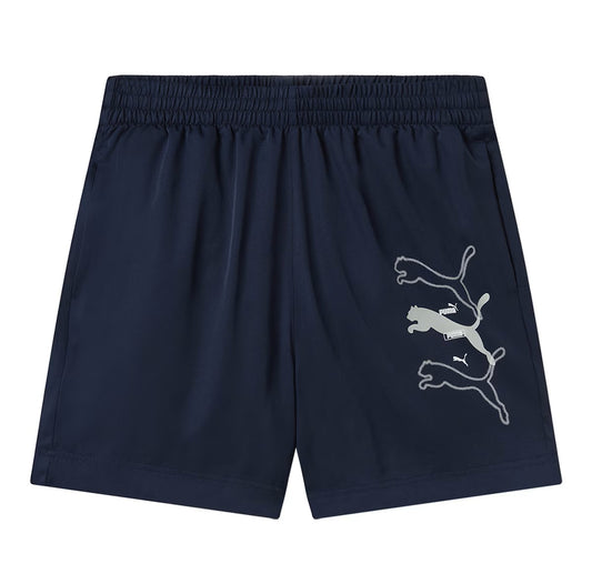 PUMA ESS LOGO LAB PUMA LOGO WOVEN SHORTS 5 “ BLUE 684673-06