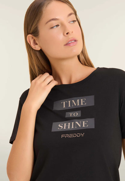 FREDDY T-SHIRT MANICA CORTA F25WCRT2-N