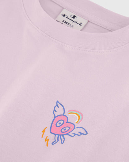 CHAMPION CREWNECK T-SHIRT PINK 404932-PS013