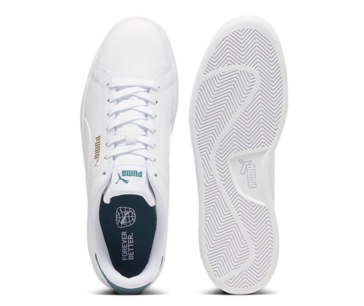 PUM PUMA SMASH 3.0 L WHITE-MALACHITE-GOLD 390987-14