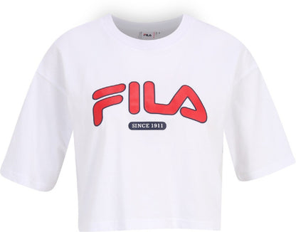 FILA LUCENA CROPPED GRAPHIC TEE BRIGHT WHITE FAW0757-10001