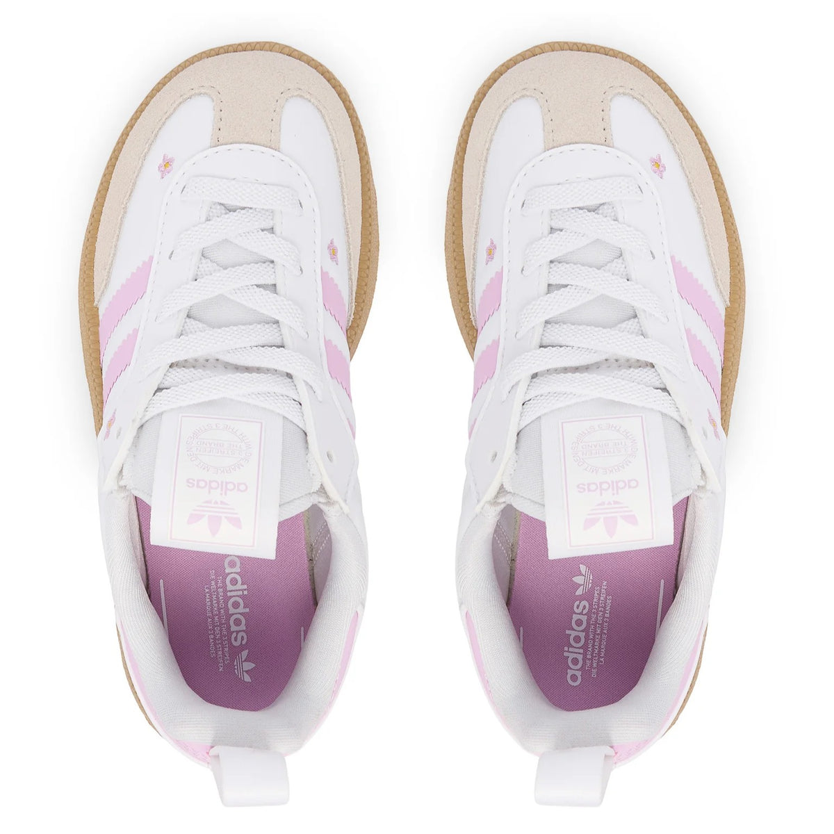 Adidas Samba Quickon K KK0457 – Bianco, sneakers bambine e ragazze in ecopelle, scarpe ragazza per il tempo libero da abbinare a jeans e outfit casual