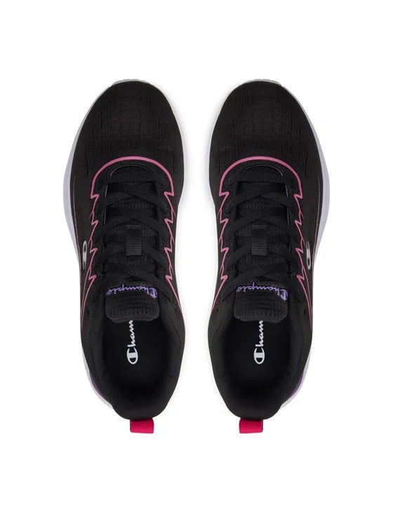 CHAMPION NIMBLE G GS LOW CUT SHOE NBK/FUCSIA/PURPLE S32767-KK003