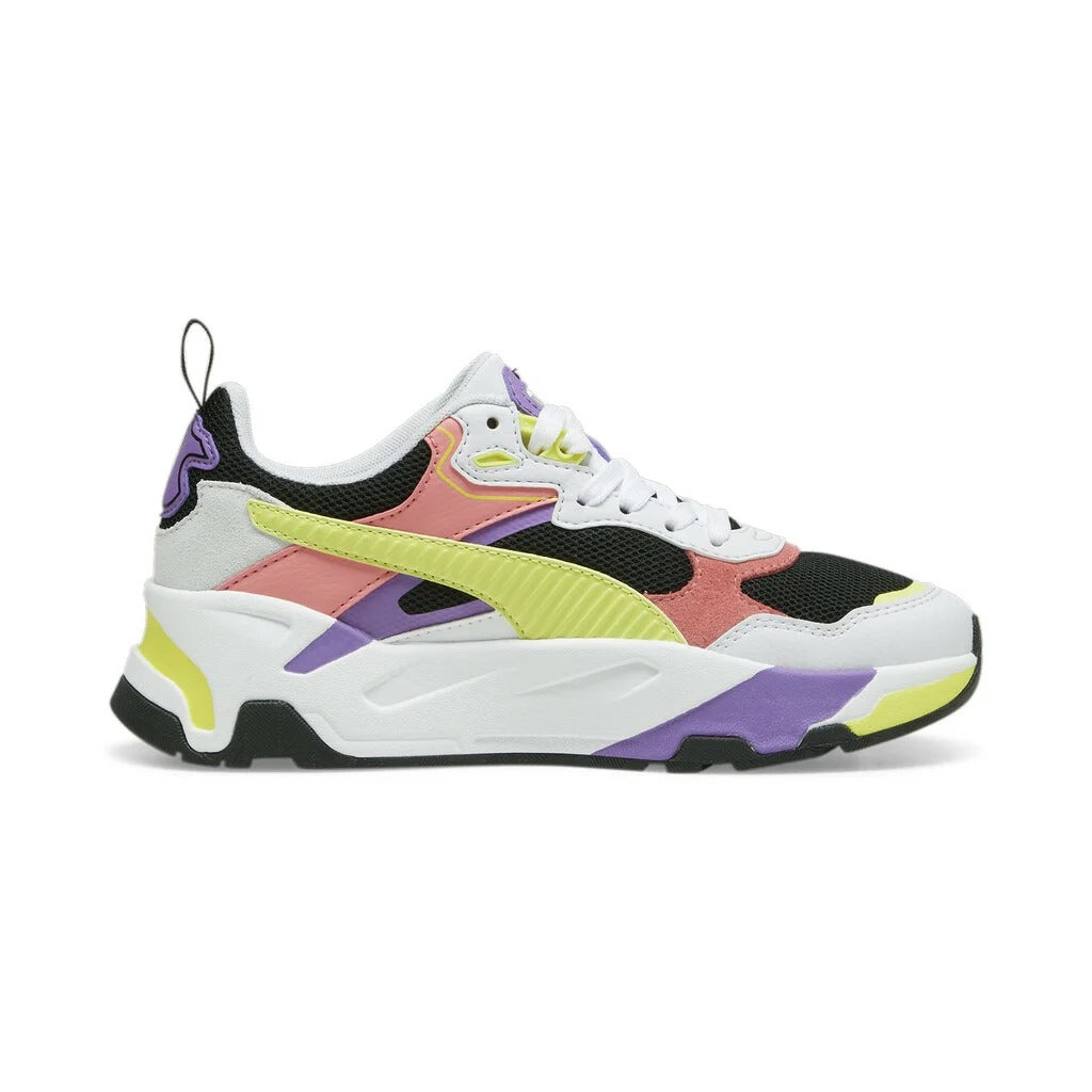 PUMA TRINITY JR BLACK-LIME SHEEN-SILVER MIST 390838-12