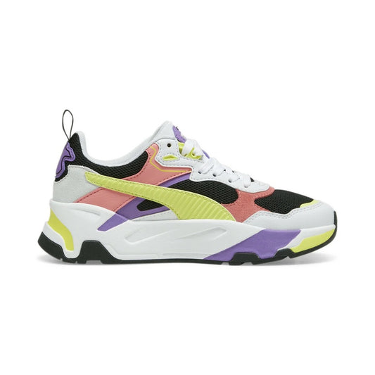 PUMA TRINITY JR BLACK-LIME SHEEN-SILVER MIST 390838-12