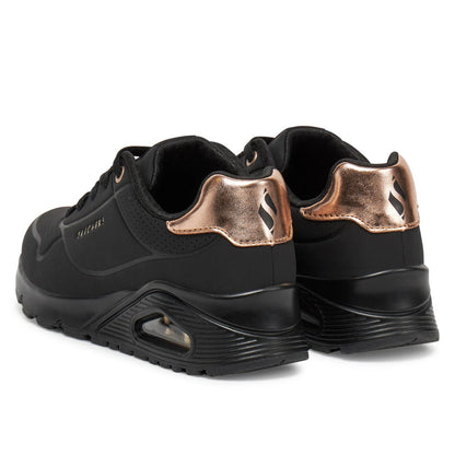 Skechers Uno Gen1 Shimmer Away – Sneaker Donna Nera
