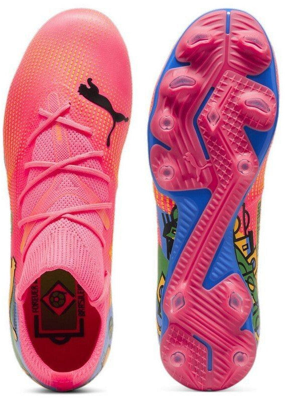 PUMA FUTURE 7 MATCH NJR FG/AG SUNSET GLOW-BLACK-SUN STREAM-GREEN-BLUEMAZI 107840-01