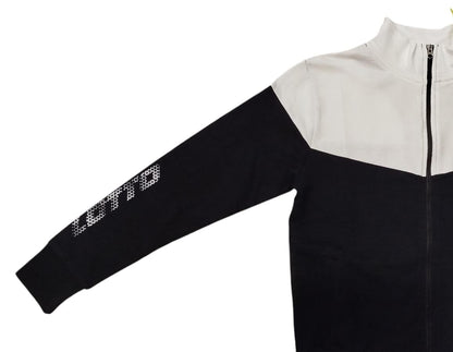 Lotto Felpa con Zip LT0102 – Bianco/Nero