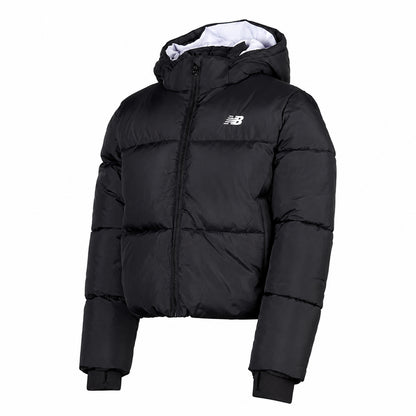 New Balance Unbaffled Puffer Coat Bambina Nero YJ62H2WF