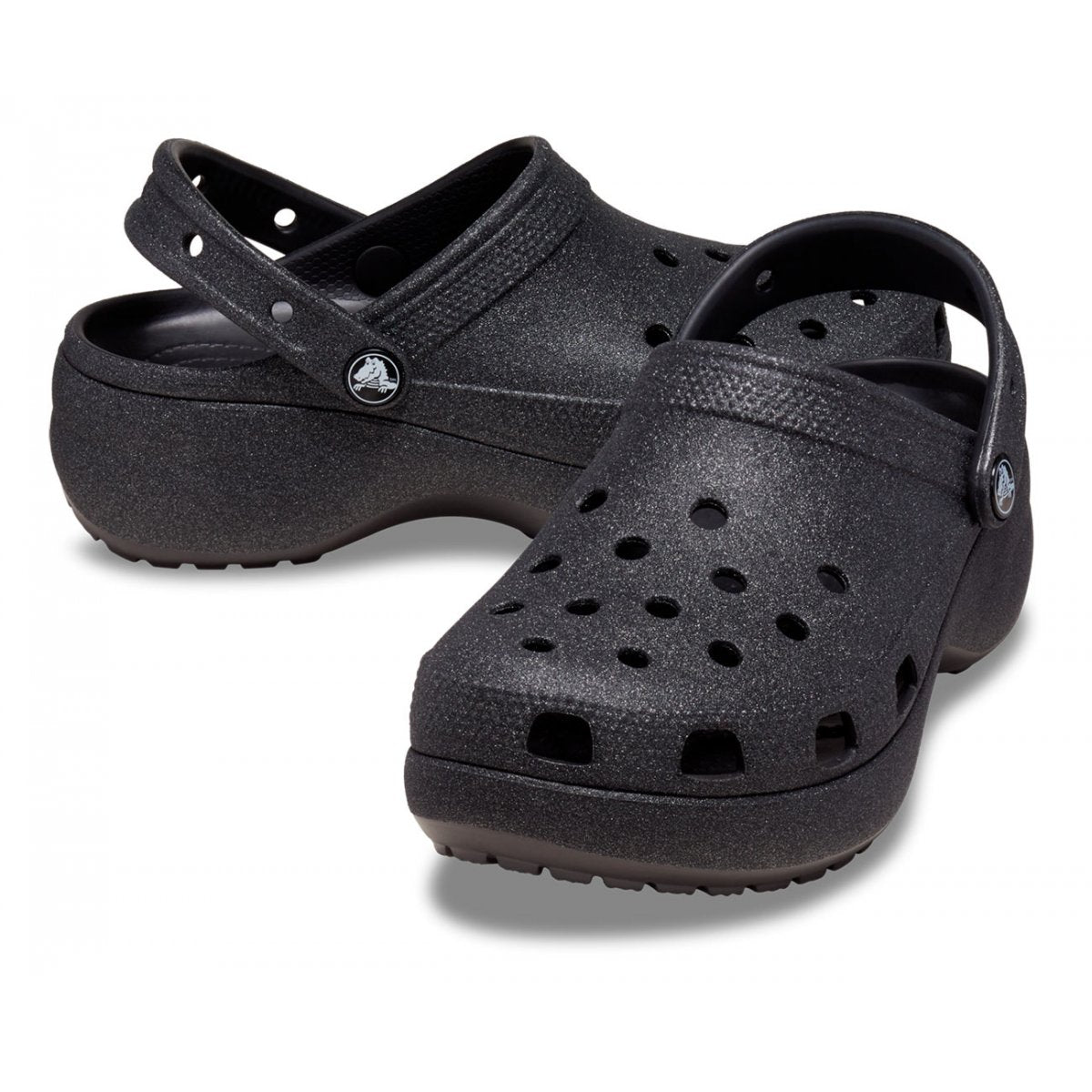 Crocs Classic Platform Glitter Clg W 207241-BLK