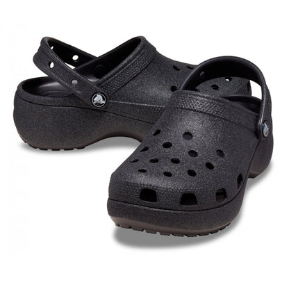 Crocs Classic Platform Glitter Clg W 207241-BLK