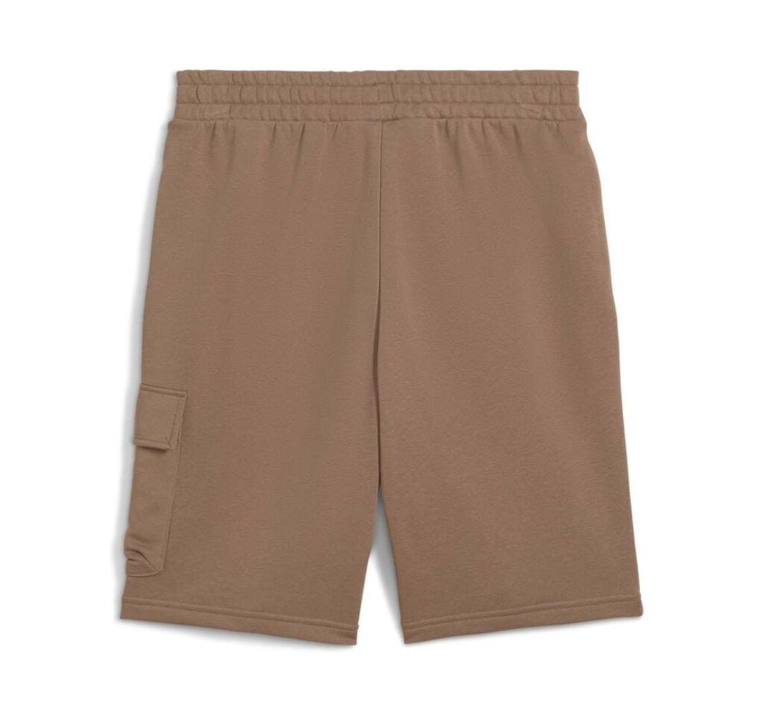 PUMA ESS NO. 1 LOGO CARGO SHORTS 10” TR BROWN 682662-93
