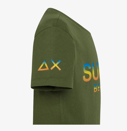 Sun68 BOY'S T-SHIRT SUN68 BEACH BIG LOGO S/S	VERDE SCURO T34341-37