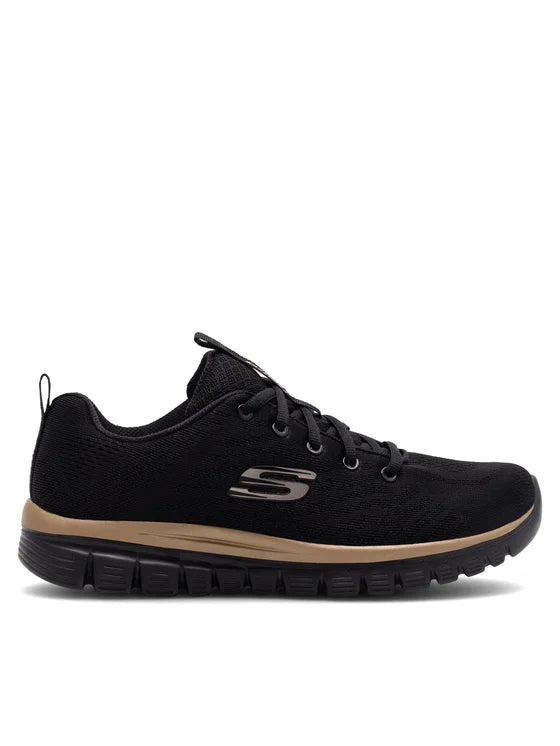 Skechers Graceful Get Connected Sneakers Donna Nere Oro
