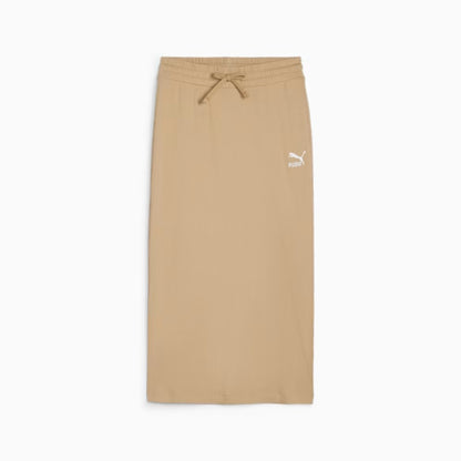 PUMA CLASSICS RIBBED MIDI SKIRT PRAIRIE TAN 624265-83