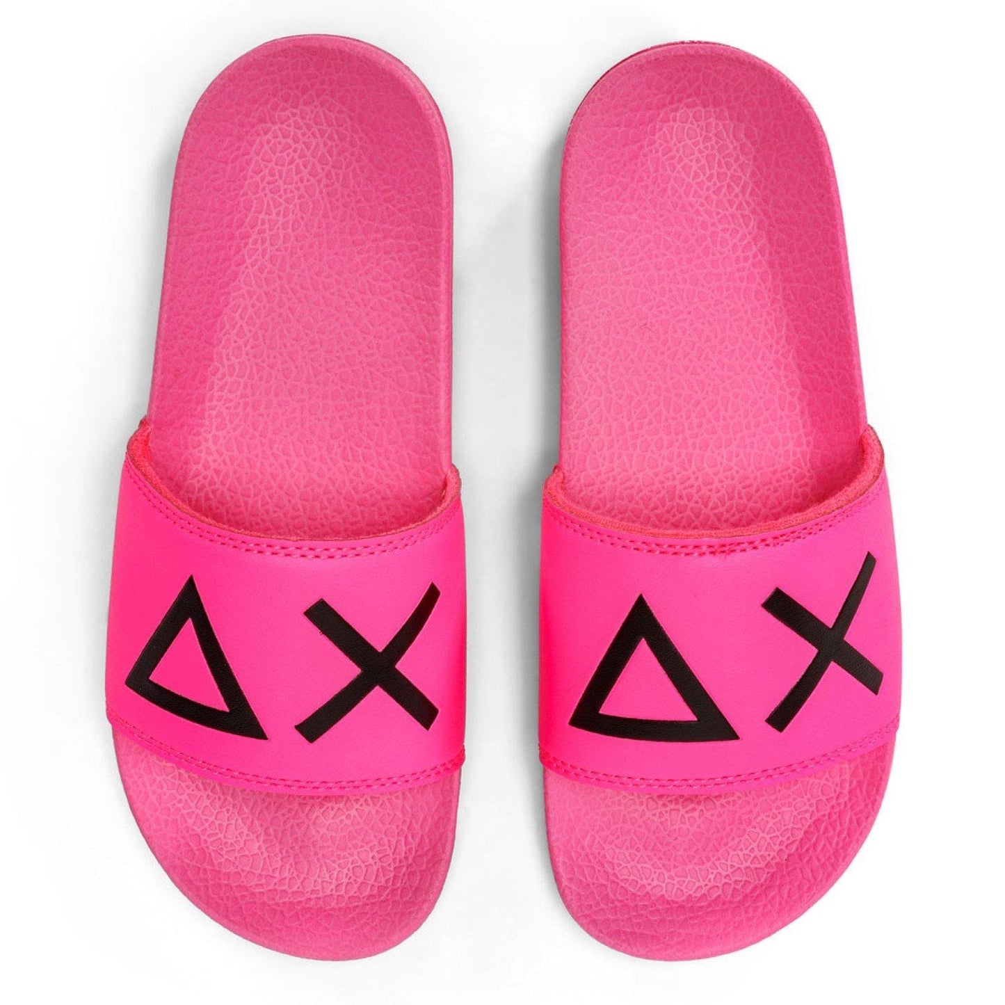 Sun68 GIRL'S SLIPPERS LOGO FUXIA FLUO X34403-62