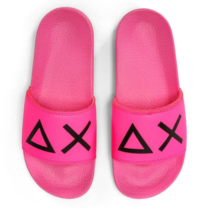 Sun68 GIRL'S SLIPPERS LOGO FUXIA FLUO X34403-62