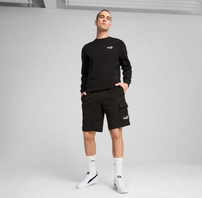 PUMA ESS NO. 1 LOGO CARGO SHORTS 10” TR BLACK 682662-01