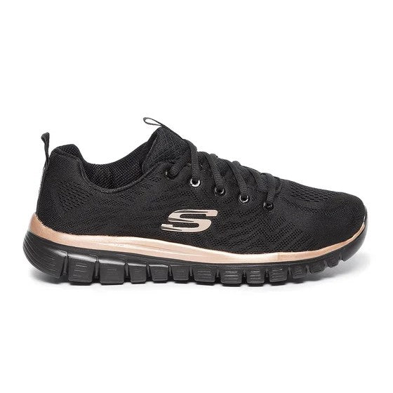 Skechers Graceful Get Connected Sneakers Donna Nere Oro