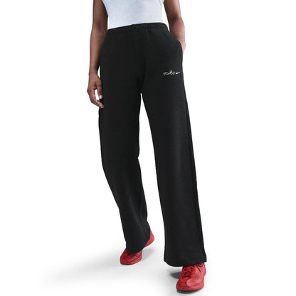 NIKE W NSW PHNX FLC STRGHT LEG PNT BLACK IM7498-010