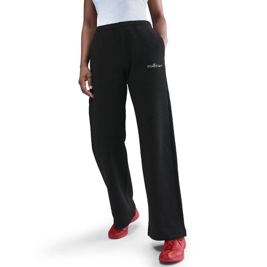 NIKE W NSW PHNX FLC STRGHT LEG PNT BLACK IM7498-010