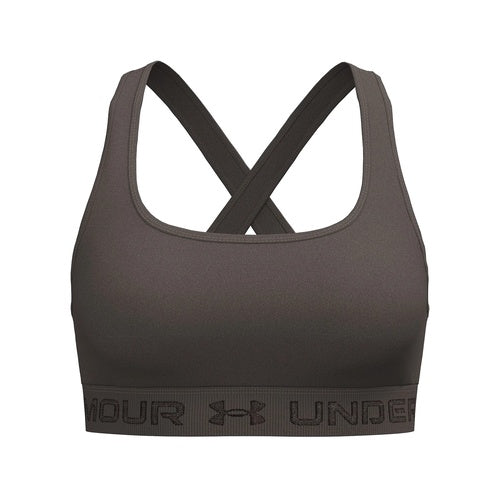 Under Armour Crossback Mid Bra – Reggiseno sportivo donna Peppercorn in poliestere – 1361034-200