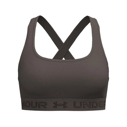 Under Armour Crossback Mid Bra – Reggiseno sportivo donna Peppercorn in poliestere – 1361034-200