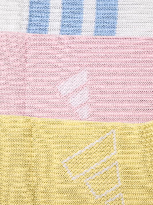 ADIDAS LOGO PACK 3PP WHITE/CLPINK/POWYEL JN6532