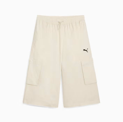 PUMA FUTURE.PUMA.ARCHIVE RELAXED CARGO JORTS 16" WV WHITE 629692-87