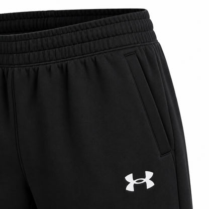 Under Armour UA Armour Fleece Joggers 6013724-001 2000001077993 – Pantaloni Uomo Neri in Fleece per Sport, Allenamento, Jogging e Tempo Libero, Abbigliamento Sportivo