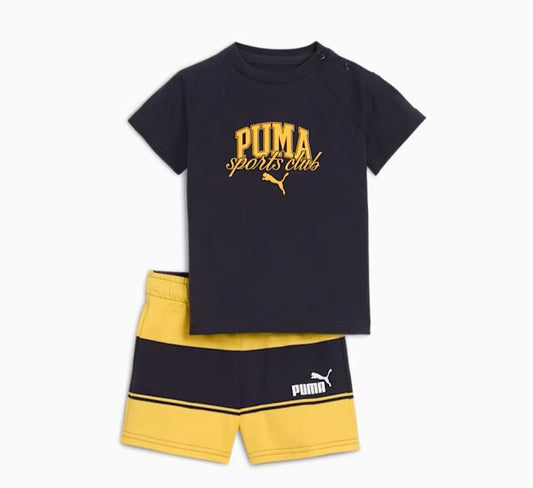 PUMA MINICATS PUMA CLASS TEE AND SHORTS SET INF BLUE 686289-16