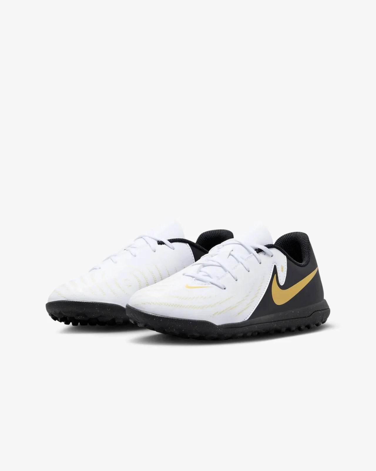 NIKE PHANTOM GX II CLUB TF WHITE/BLACK-MTLC GOLD COIN FJ2604-100