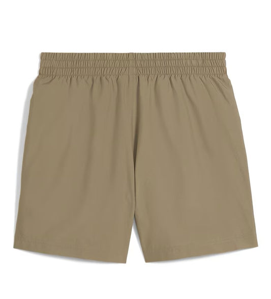 PUMA ESS LOGO LAB PUMA LOGO WOVEN SHORTS 5 “ BROWN 684673-83