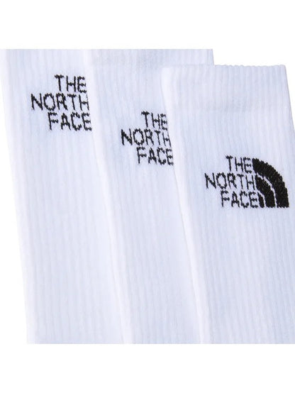THE NORTH FACE MULTI SPORT CUSH CREW SOCK 3P TNF WHITE NF0A882HFN41