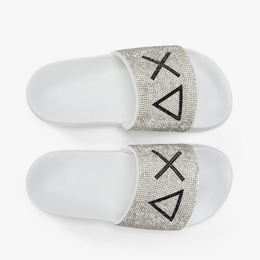 Sun68 GIRL'S SLIPPERS STRASS LOGO X36411-01