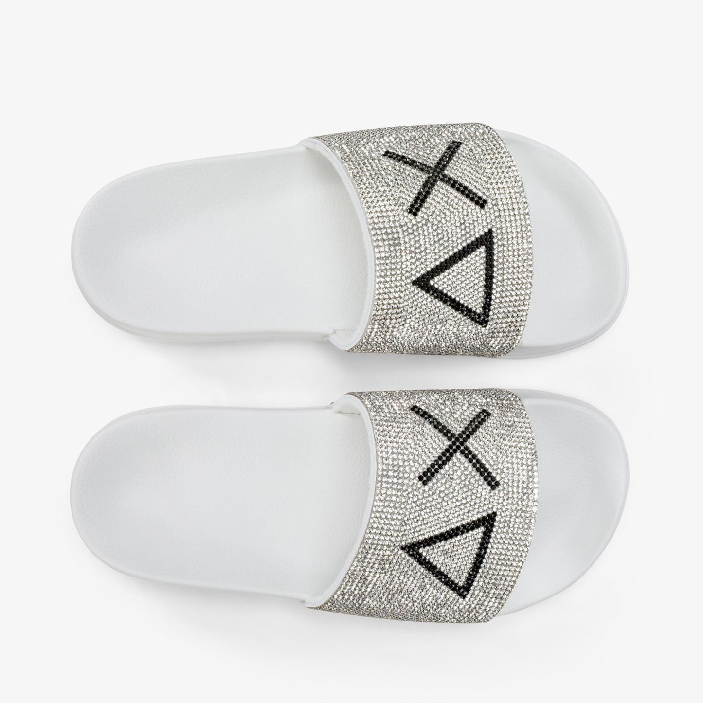 Sun68 GIRL'S SLIPPERS STRASS LOGO X36411-01