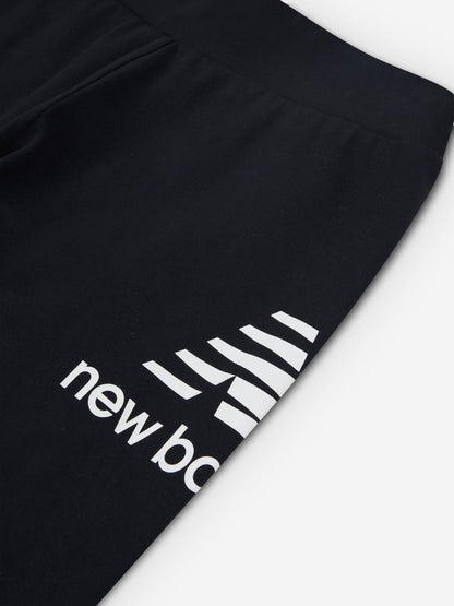 New Balance NB Stacked Logo Leggings LAKG0012-BK | Bambina | Nero