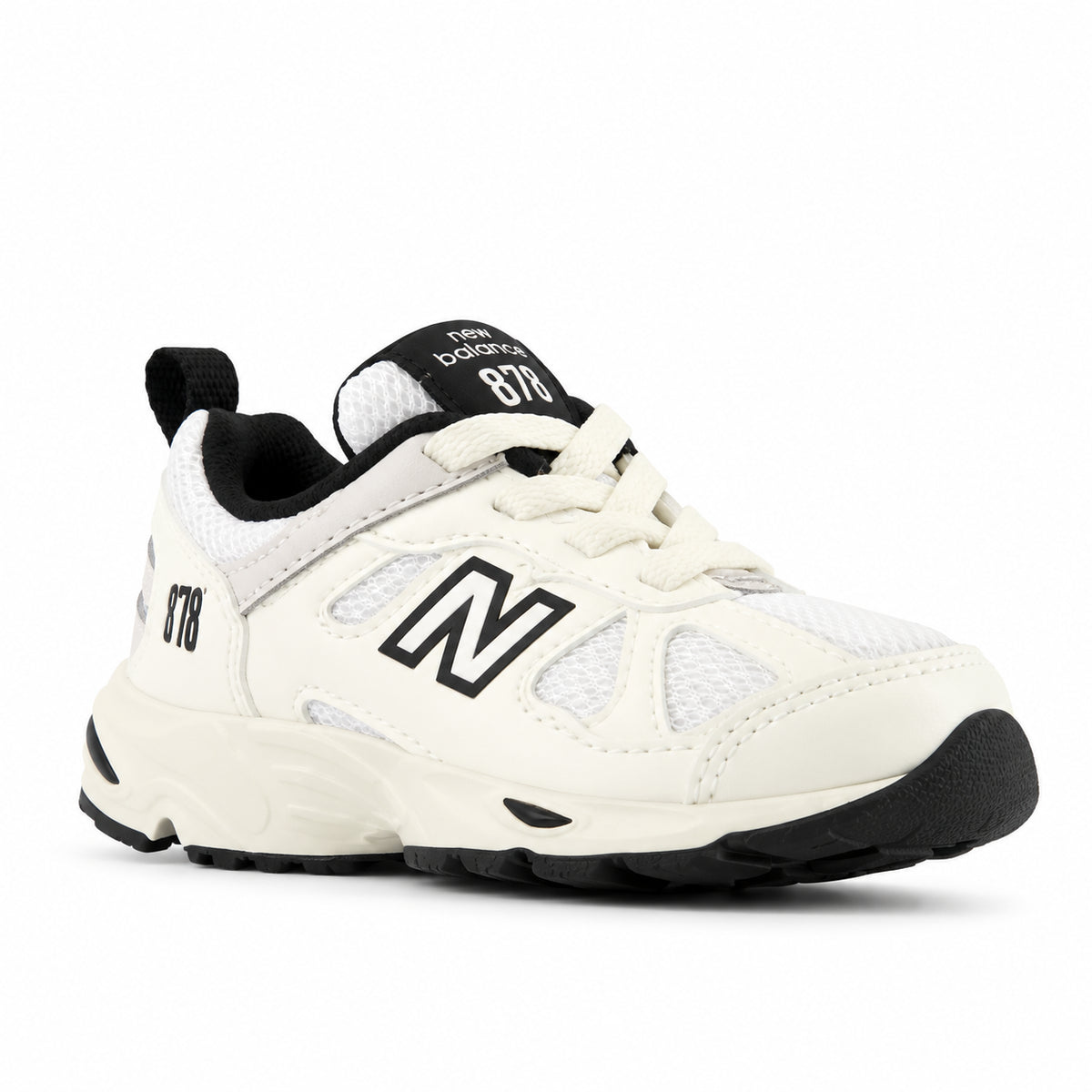 New Balance 878 Infant IV878ST1 – Bianco/Nero | Sneakers primi passi unisex bambino in mesh, scarpe casual per gli outfit quotidiani e il tempo libero