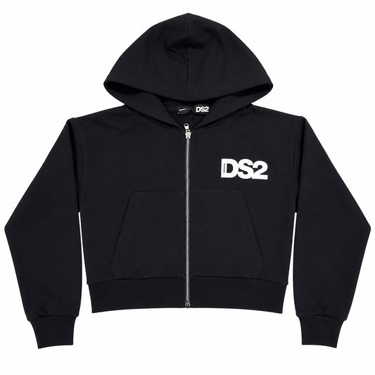 DS2 FULL ZIP CROP LOGO SS26K503
