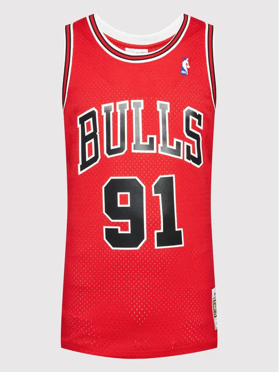Mitchell & Ness NBA SWINGMAN ROAD JERSEY BULLS 1997 DENNIS RODMAN SMJYGS18154-CBUSCAR97DRD