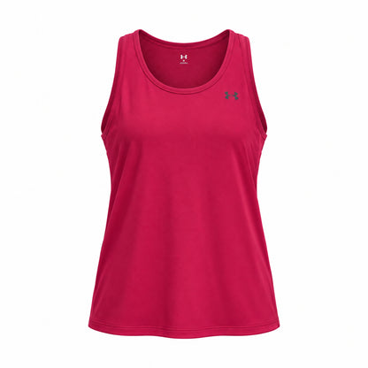 Under Armour Tech Knockout Tank – Canotta sportiva donna bordeaux (Claret) in poliestere – 1389851-622