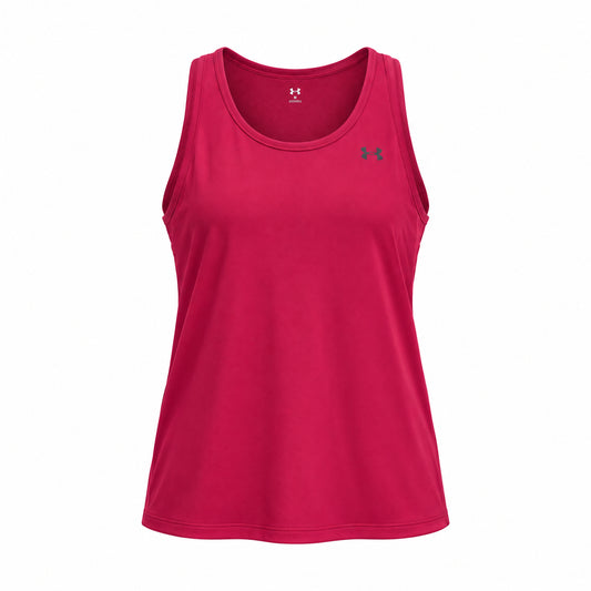Under Armour Tech Knockout Tank – Canotta sportiva donna bordeaux (Claret) in poliestere – 1389851-622
