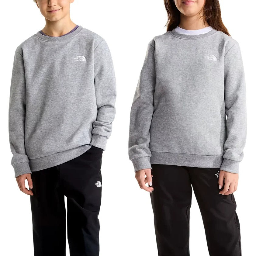 THE NORTH FACE NTF TEEN EVOLUTION SIMPLE DOME CREW TNF PALE GREY HEATHER NF0A8ESMCQO1