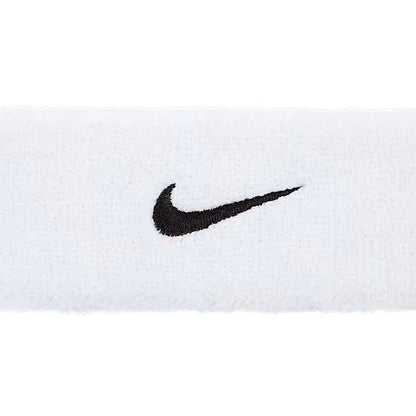 NIKE SWOOSH HEADBAND WH/BK N1012407101OS