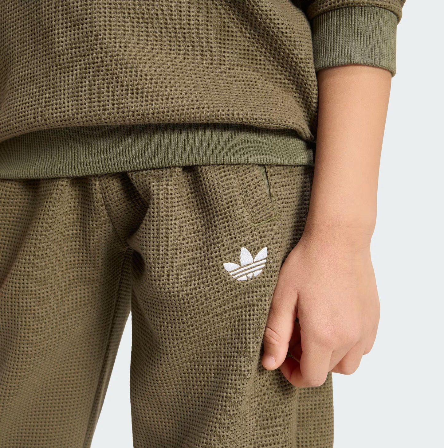 Adidas Tuta Bambino Girocollo Oliva KT1769