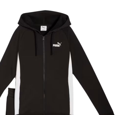 PUMA FULL-ZIP HOODED SWEAT SUIT FL BLACK 690738-01