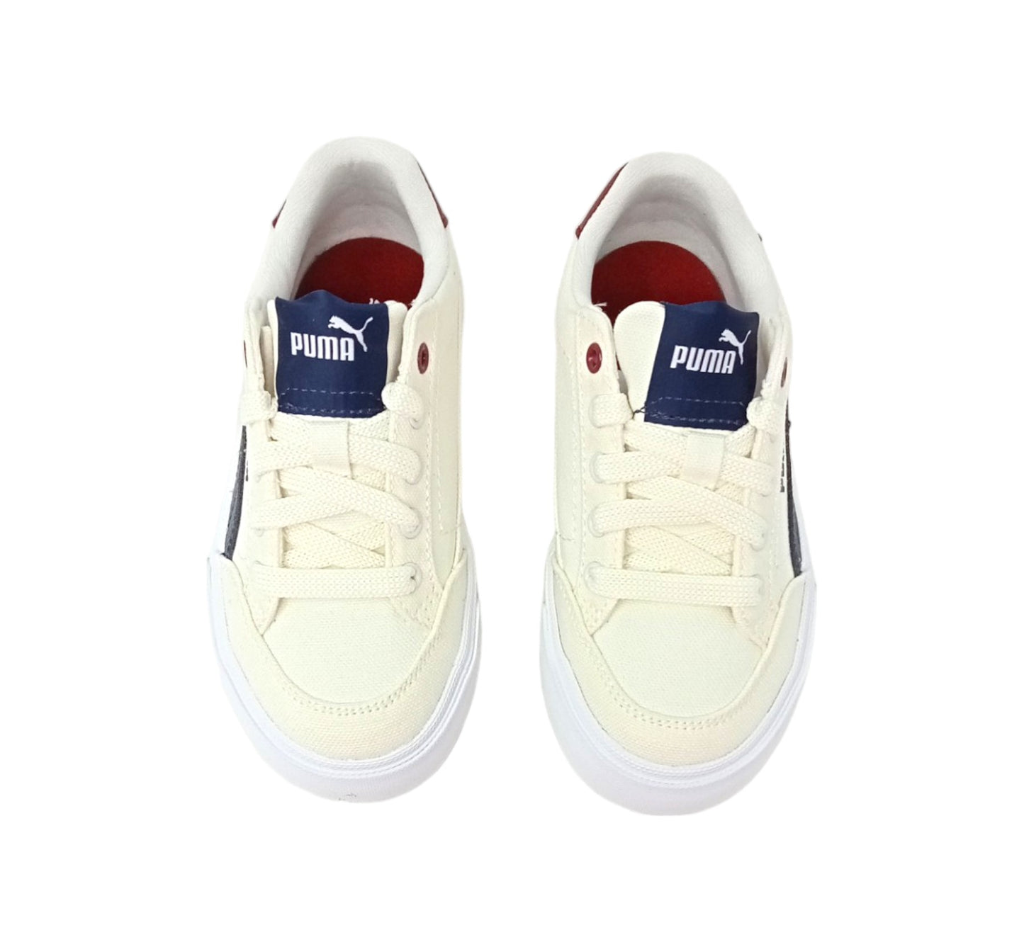 PUMA COURT CLASSIC VULC FS PS WARM WHITE-NAVY-SUGARED ALMOND 396559-01